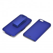 New Walleva Blue Holster Case For iPhone 5C With Belt Clip